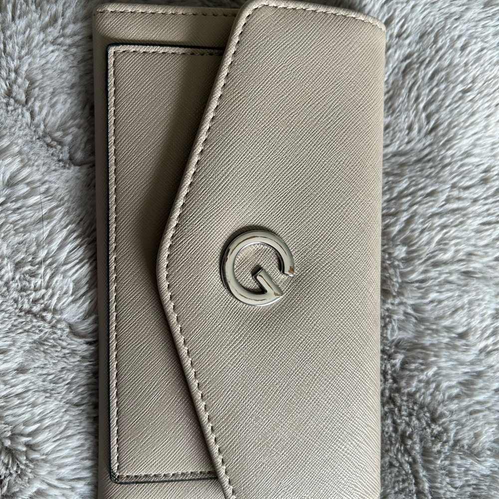 G by Guess Beige Wallet with Card Slots